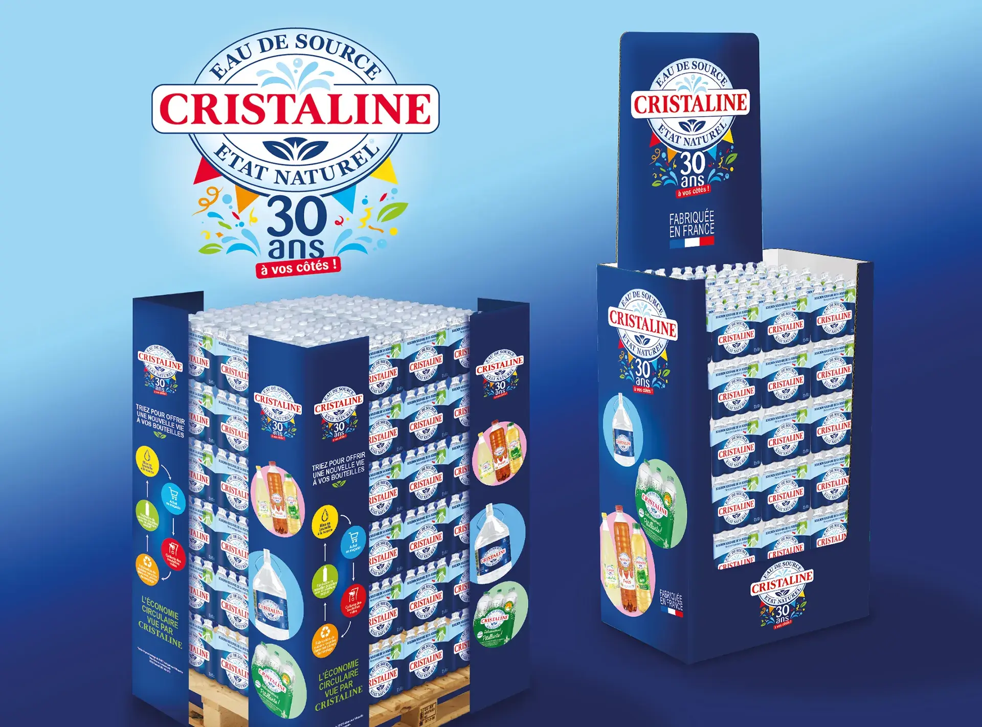 rebranding pour les 30 ans de cristaline